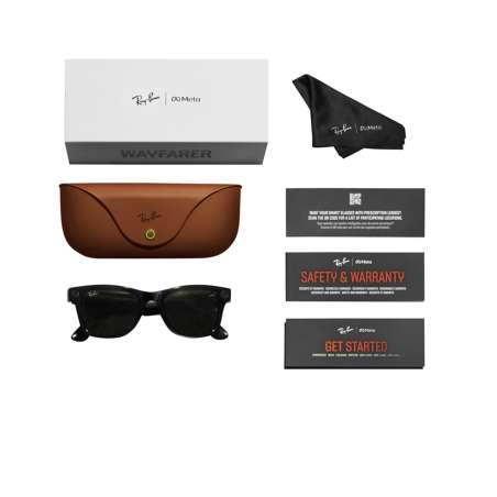 Ray-Ban Meta Wayfarer Shiny Black