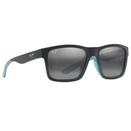 Maui Jim The Flats Black / Teal Stripes & Tips