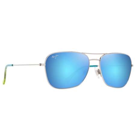 Maui Jim Hau'oli Shiny Silver W/Blue