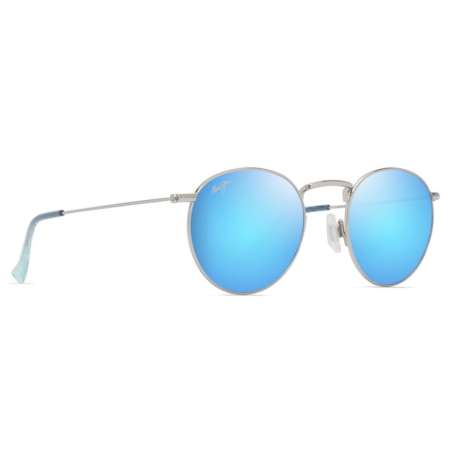 Maui Jim Pükaua Shiny Silver w/Blue