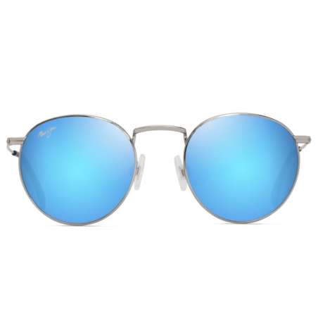 Maui Jim Pükaua Shiny Silver w/Blue